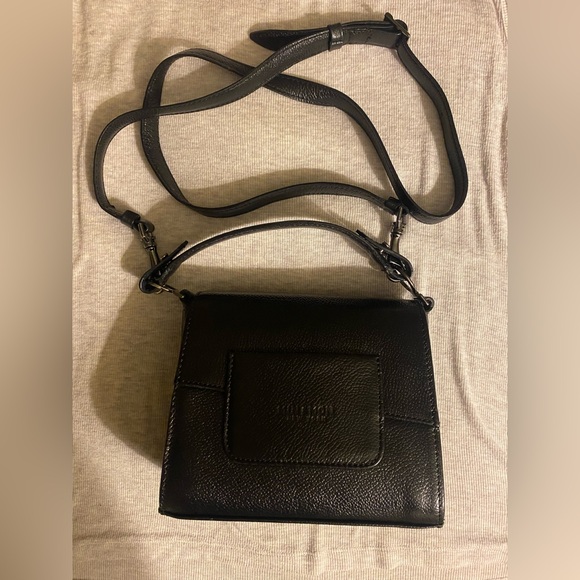 Min & Mon black Anastasio micro crossbody leather bag- eyes all over - Picture 3 of 7